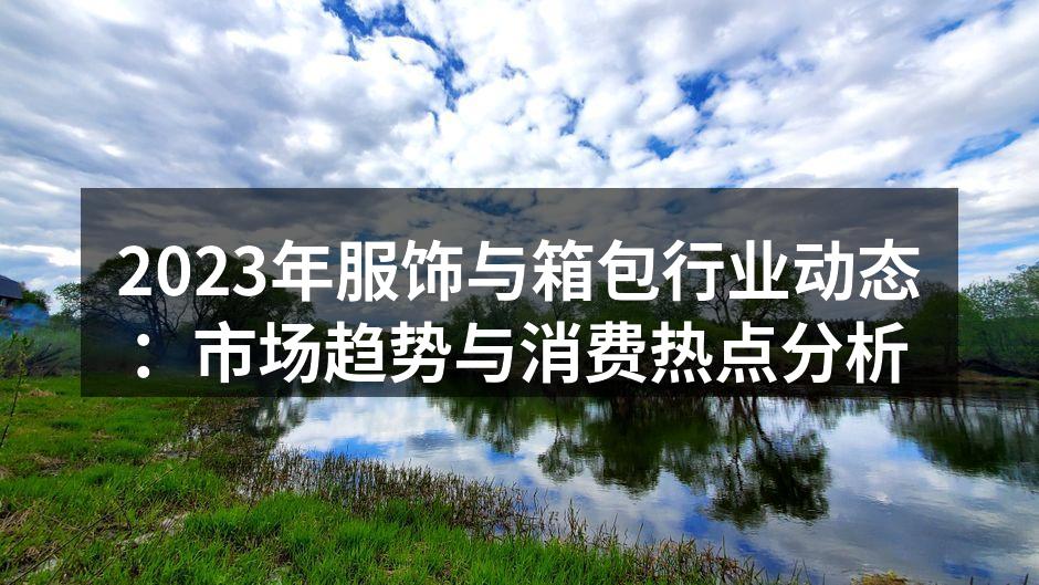 2023年服饰与箱包行业动态：市场趋势与